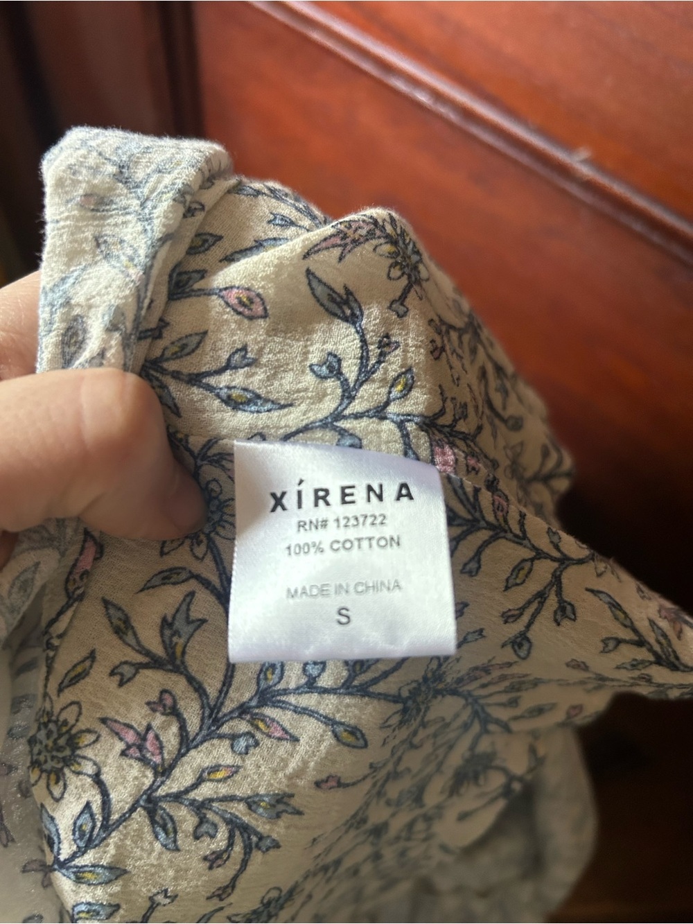 XiRENA Nissa Mini Dress in White Blossom Size Small Ditsy Floral A-Line Boho - Picture 12 of 12